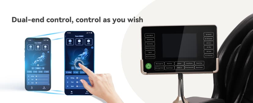 Real Relax 2025 Full Body Massage Chair of Dual-core S Track,Shiatsu Massage Recliner of Zero Gravity with APP and LCD Control,Lower Back and Calf Heating,Bluetooth,Home or Office Use,Black