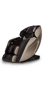 Osaki OS-Champ | Cream & Taupe | 2 Stages Zero Gravity | 18 Air Bag Full-Body Massage Chair | Lumbar Heating | Foot & Calf | 5 Auto Massage Programs | Bluetooth Speaker | Space Saving | Polypropylene