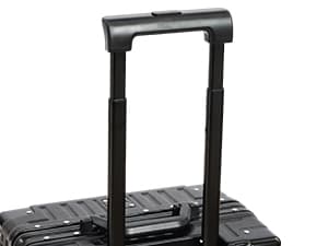 UrbanExplorer 20inch Carry On Luggage 22x14x9 Airline Approved, Zipperless Luggage Carry On TSA Approved ABS+PC Hard Shell Suitcases, Lightweight Carry On Suitcases with Aluminum Frame, Black