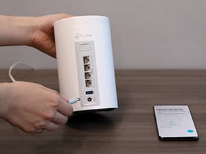 TP-Link ๐๐๐๐จ BE63 Tri-Band WiFi 7 BE10000 Whole Home Mesh System- 6-Stream 10 Gbps, 4x2.5G Ports Wired Backhaul, 4X Smart Internal Antennas, VPN, MU-MIMO, HomeShield, Free Expert Support (2-Pack)