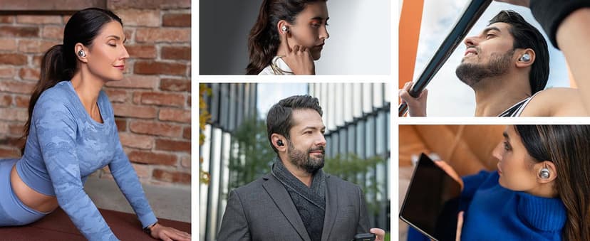 Technics Reference Class Hi-Fi Wireless Earbuds, Dolby Atmos with Head Tracking, Adaptive Noise Cancelling, 3 Device Multipoint, 10-hr Battery, Wireless Charging, Improved Fit - EAH-AZ100-K (Black)