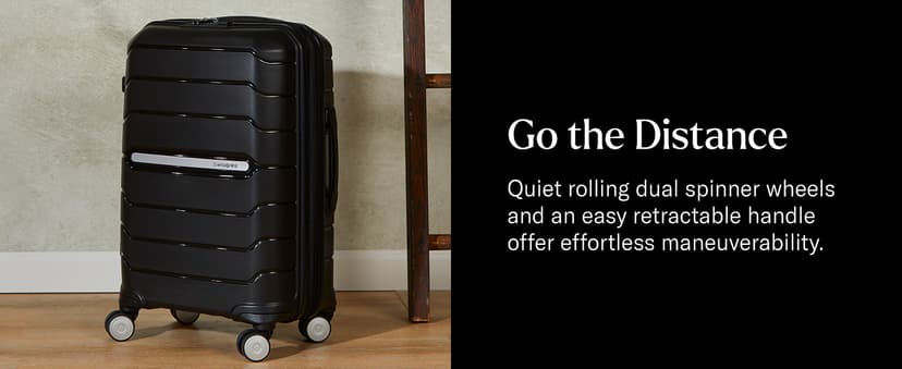 Samsonite Freeform 23-Inch Hardside Carry-On Luggage with Spinner Wheels - Hardshell Carry-On Suitcase - TSA, Airline-Approved - Expandable Hard Shell, Smooth Rolling Wheels for Lightweight Travel.