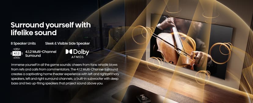 Hisense 55" Class U8 Mini-LED ULED 4K UHD Google Smart TV (55U8QG, 2025 Model) - QLED, Native 165Hz, VRR 288, Up to LD5600, 5000 Nits, HDR10+, Dolby Vision IQ · Atmos, IMAX Enhanced, 4.1.2 Ch Audio