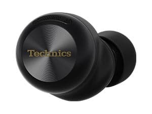 Technics Reference Class Hi-Fi Wireless Earbuds, Dolby Atmos with Head Tracking, Adaptive Noise Cancelling, 3 Device Multipoint, 10-hr Battery, Wireless Charging, Improved Fit - EAH-AZ100-K (Black)