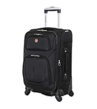 SwissGear Sion Softside Expandable Luggage, Black, Carry-On 21-Inch