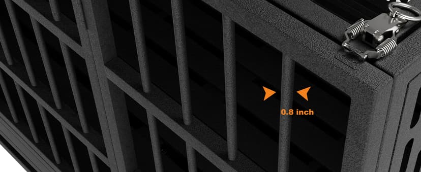 48/42/38 Inch Heavy Duty Dog Crate with Wheels, Folding Metal Big Dog Cage for Large and Medium Dogs, Extra Large XL XXL Indestructible Dog Crate with Removable Tray.