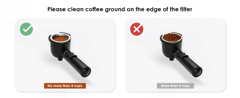 Espresso Coffee Machine Cappuccino Latte Maker 3.5 Bar 1-4 Cup with Steam Milk Frother, Black