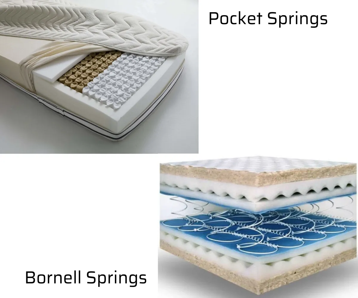 Pocket springs and Bornell springs.