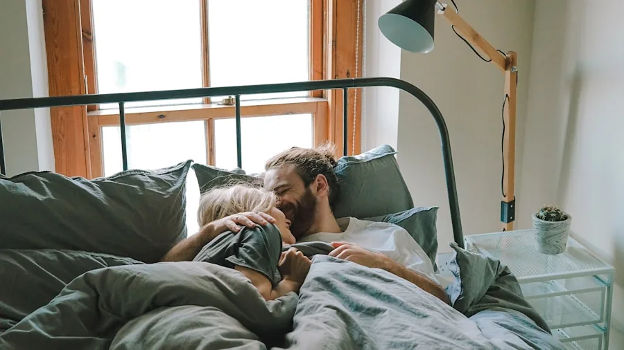 Couple sleeping peacefully together in bed, demonstrating comfort and motion isolation benefits