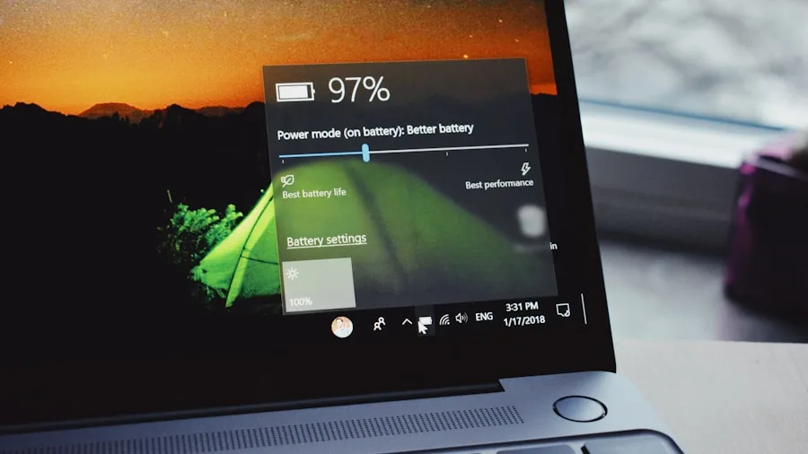 Person checking smartphone battery percentage display on screen in natural daylight