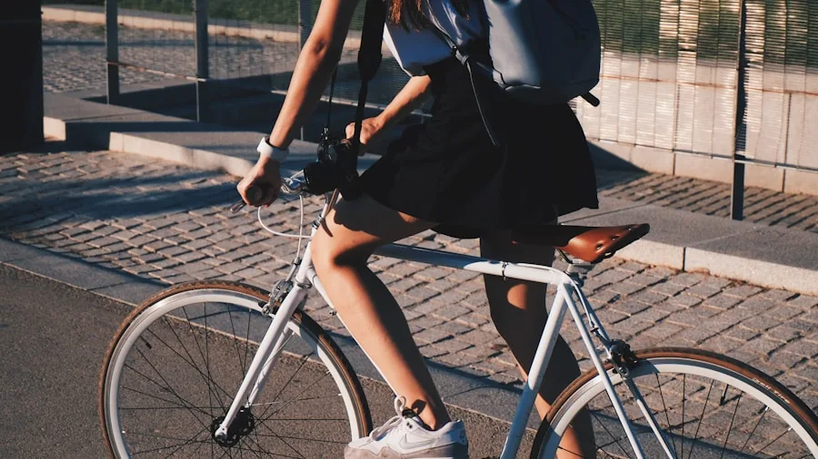 Professional commuter mounting step-through electric bike for work commute